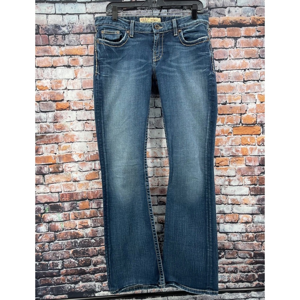 BKE Sabrina Bootcut Jeans Womens 31x35.5 Dark Wash Stretch Denim BKL3391XL